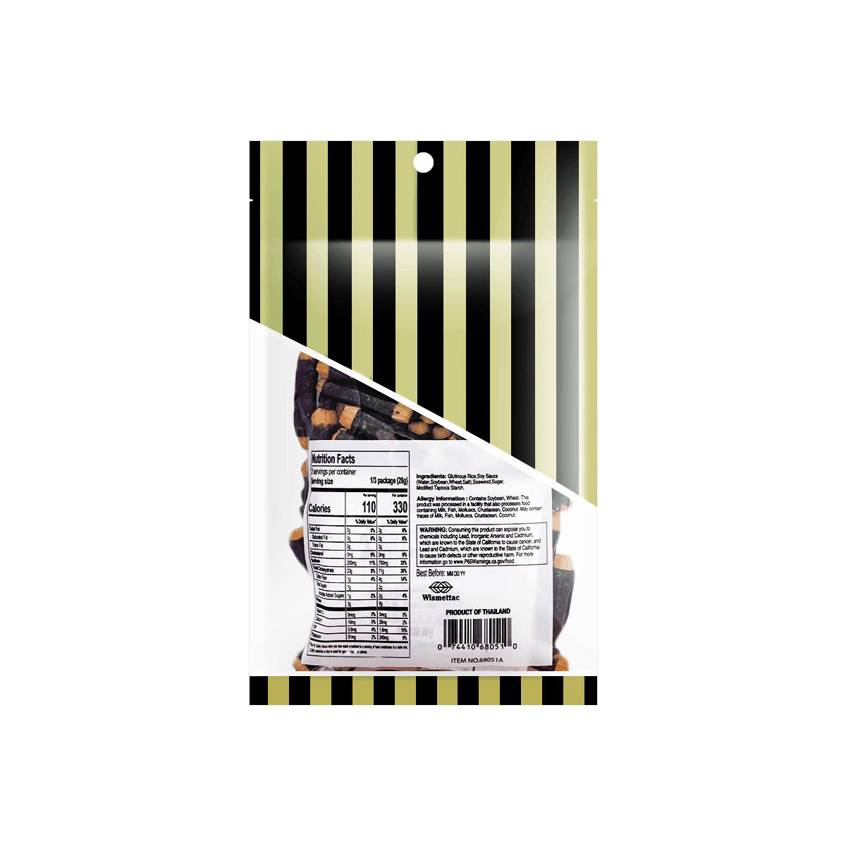 Japanese Traditional Seaweed Rice Cracker 85g