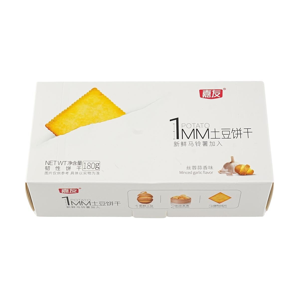 1mm Potato Crackers  Garlic 6.34 oz