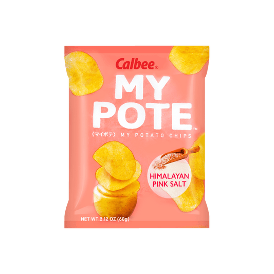 CALBEE MY POTE Himalayan Pink Salt Potato Chips, 2.12oz