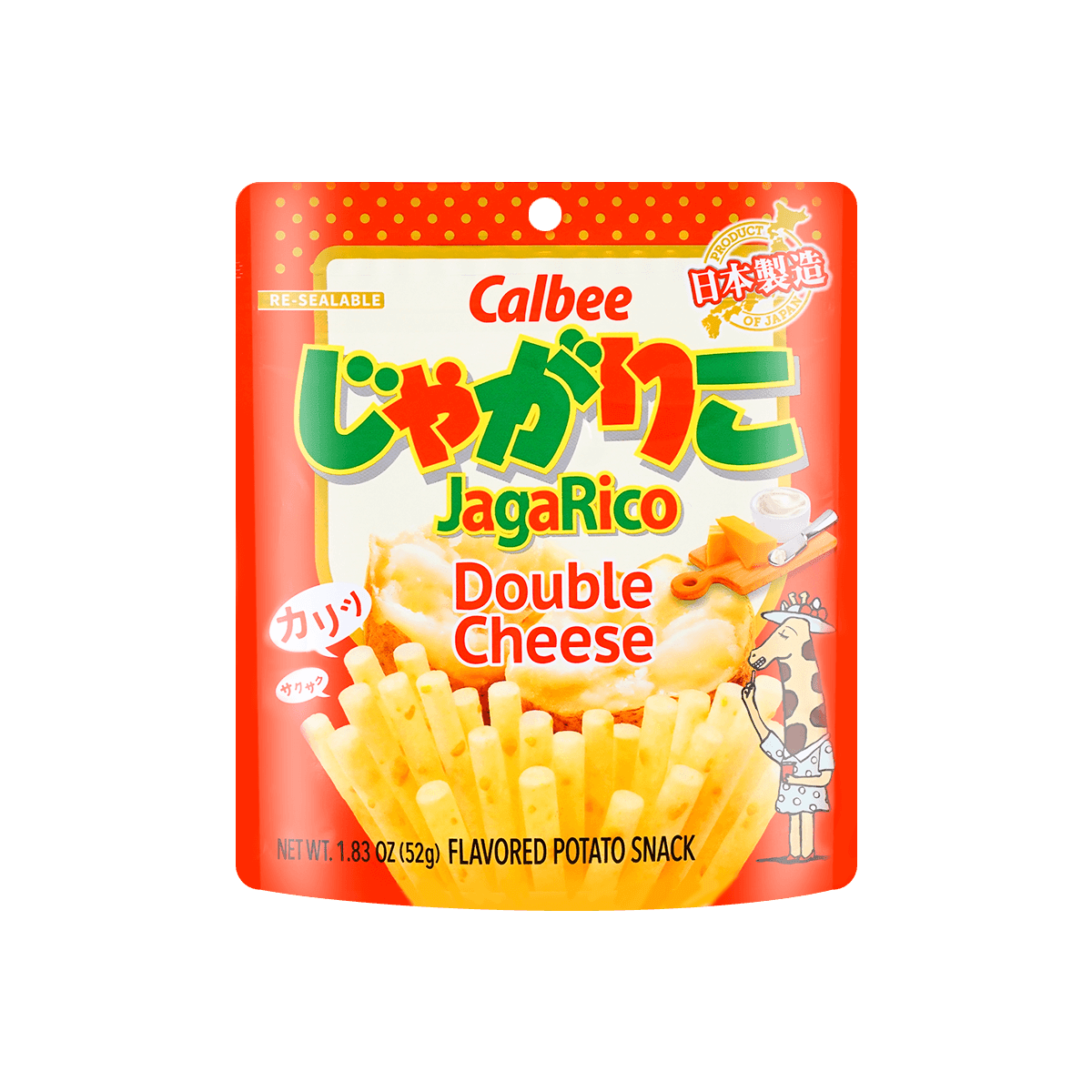 CALBEE JagaRico Potato Sticks Original Flavor, 2.12oz