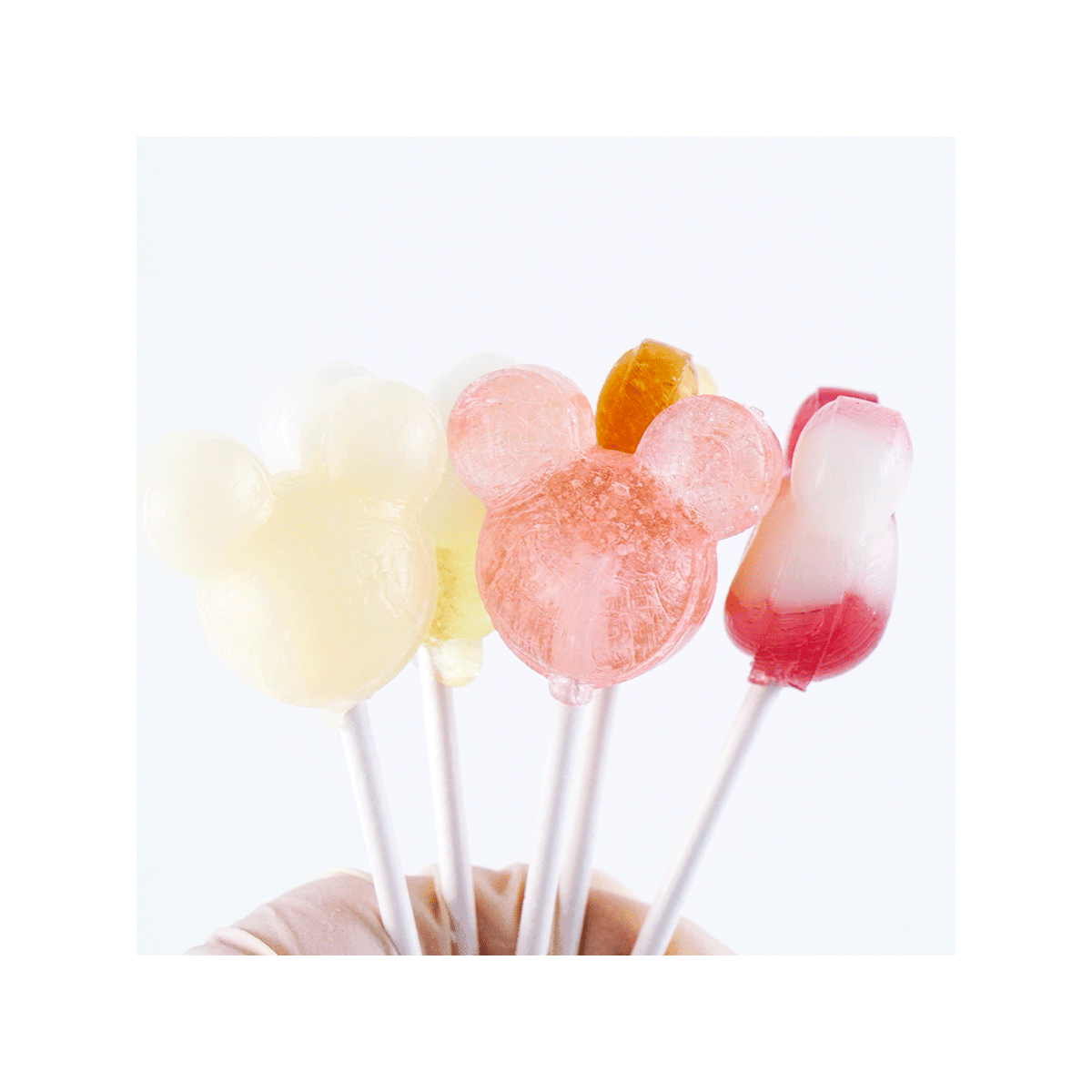 Disney Fruit Soda Lollipop - Japanese Candy, 10 Pieces