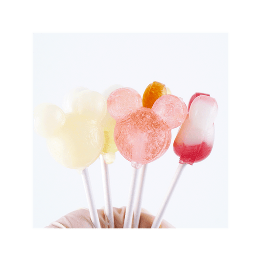 Disney Fruit Soda Lollipop - Japanese Candy, 10 Pieces