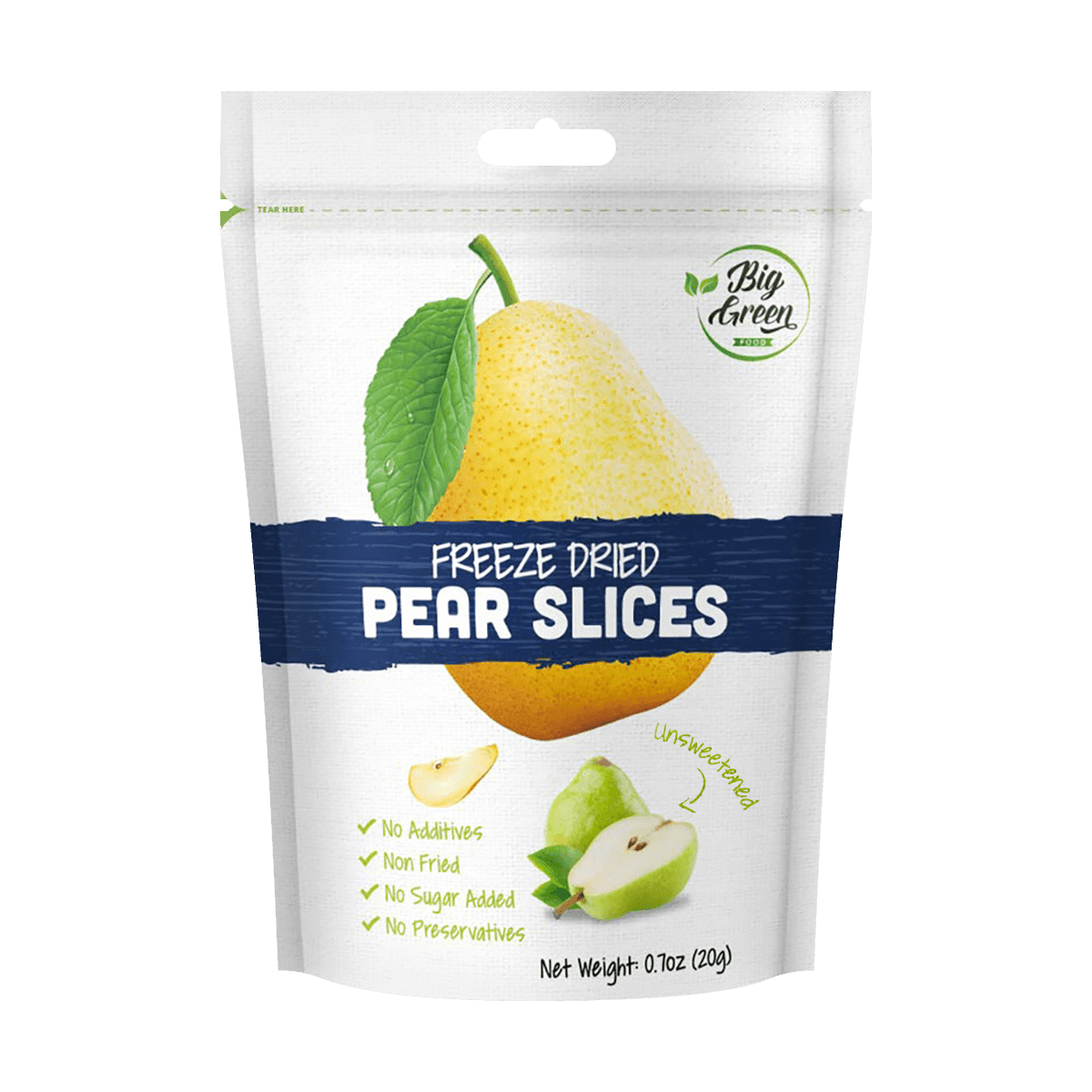 Freeze Dried Pear Slices  0.7 oz