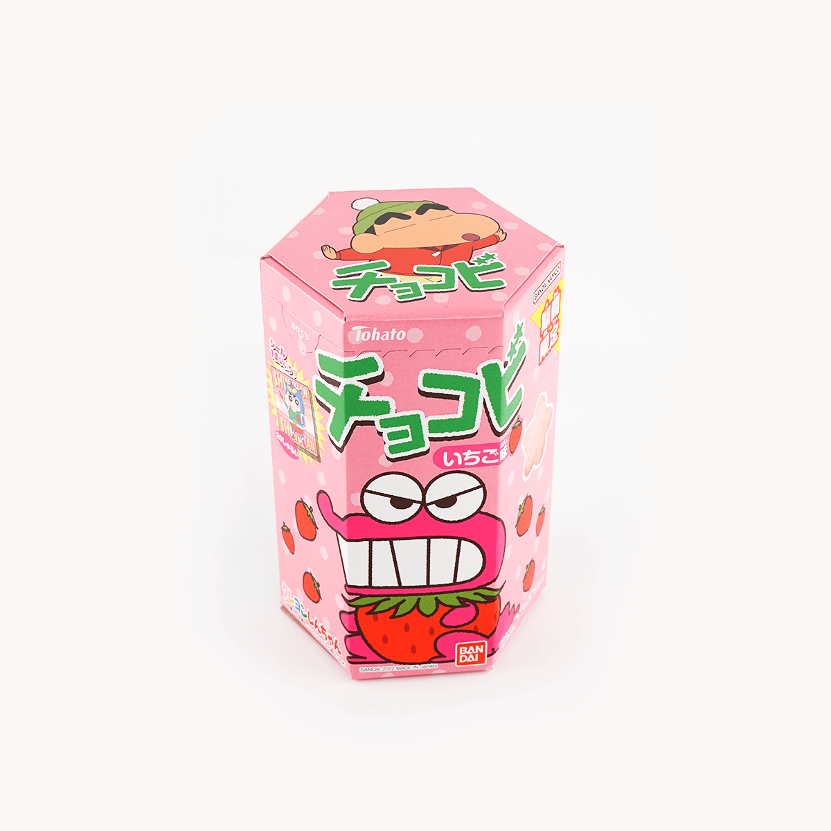 Chocobi Strawberry - Crayon Shin Chan Puffed Corn Snack, 0.63oz