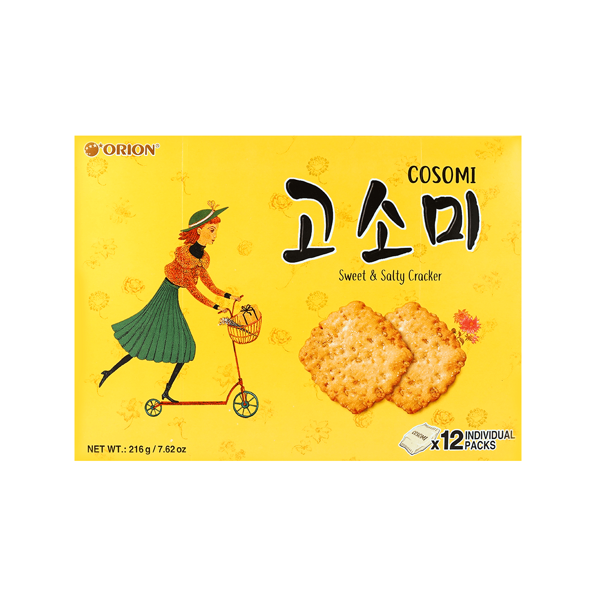 Gosomi Sweet & Salty Sesame Crackers - Korean Dessert, 7.61oz