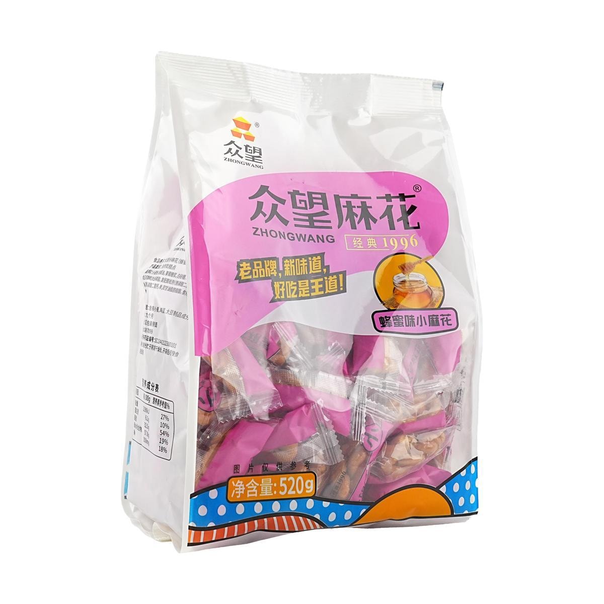 ZHONHGWANG Honey Flavor a Crisp Dough Twist 512g