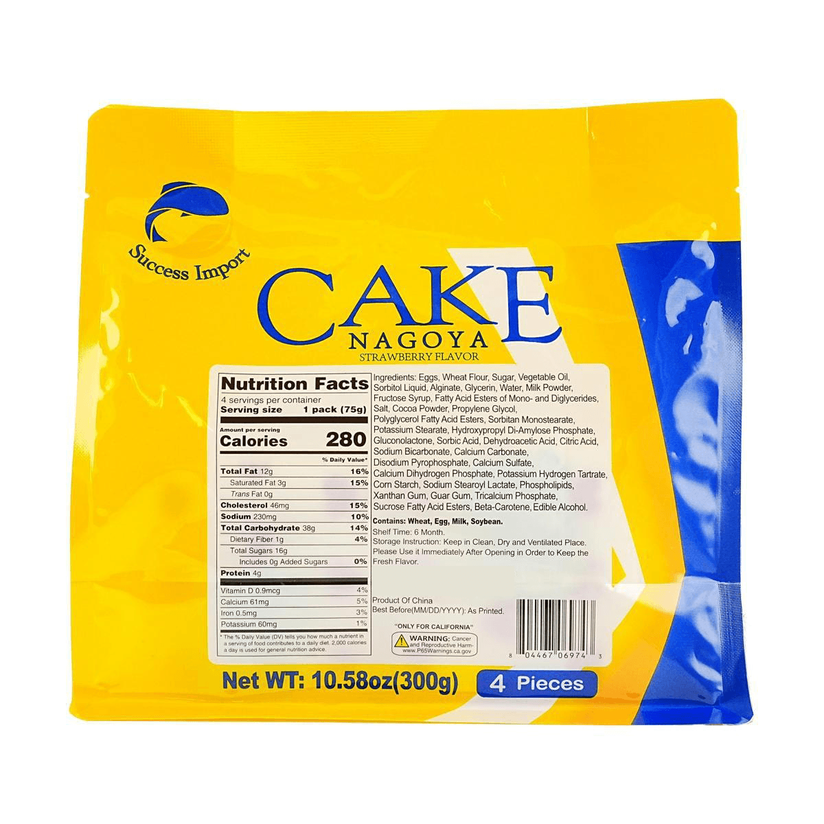 Nagoya Cake Strawberry Flavor 10.58 oz