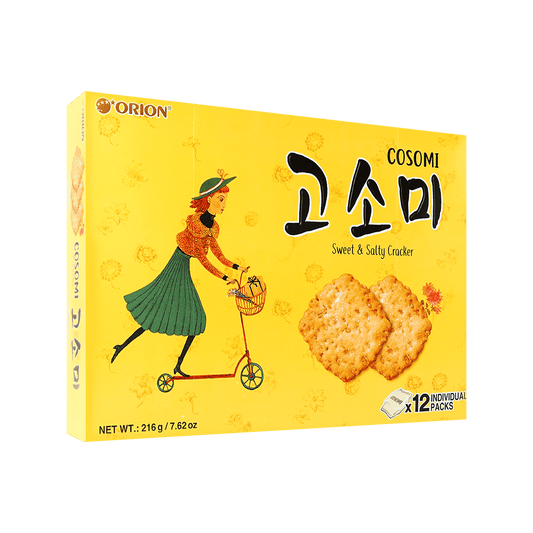 Gosomi Sweet & Salty Sesame Crackers - Korean Dessert, 7.61oz