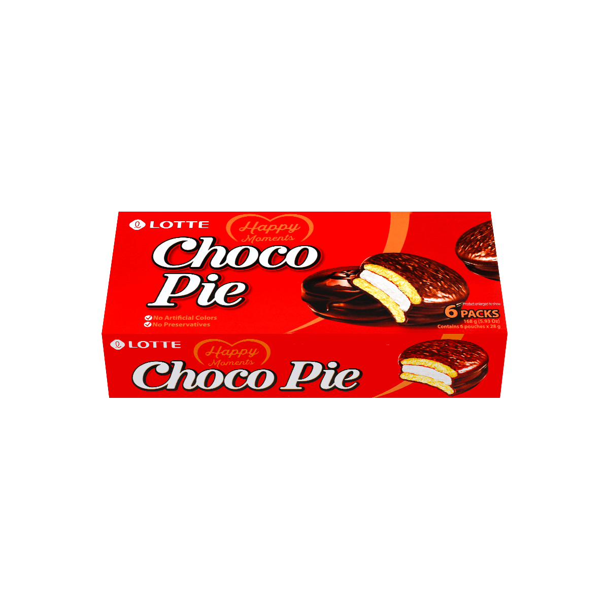 Choco Pie - Cream-Filled, Chocolate-Covered Cake Sandwiches, 6 Pieces, 5.92oz