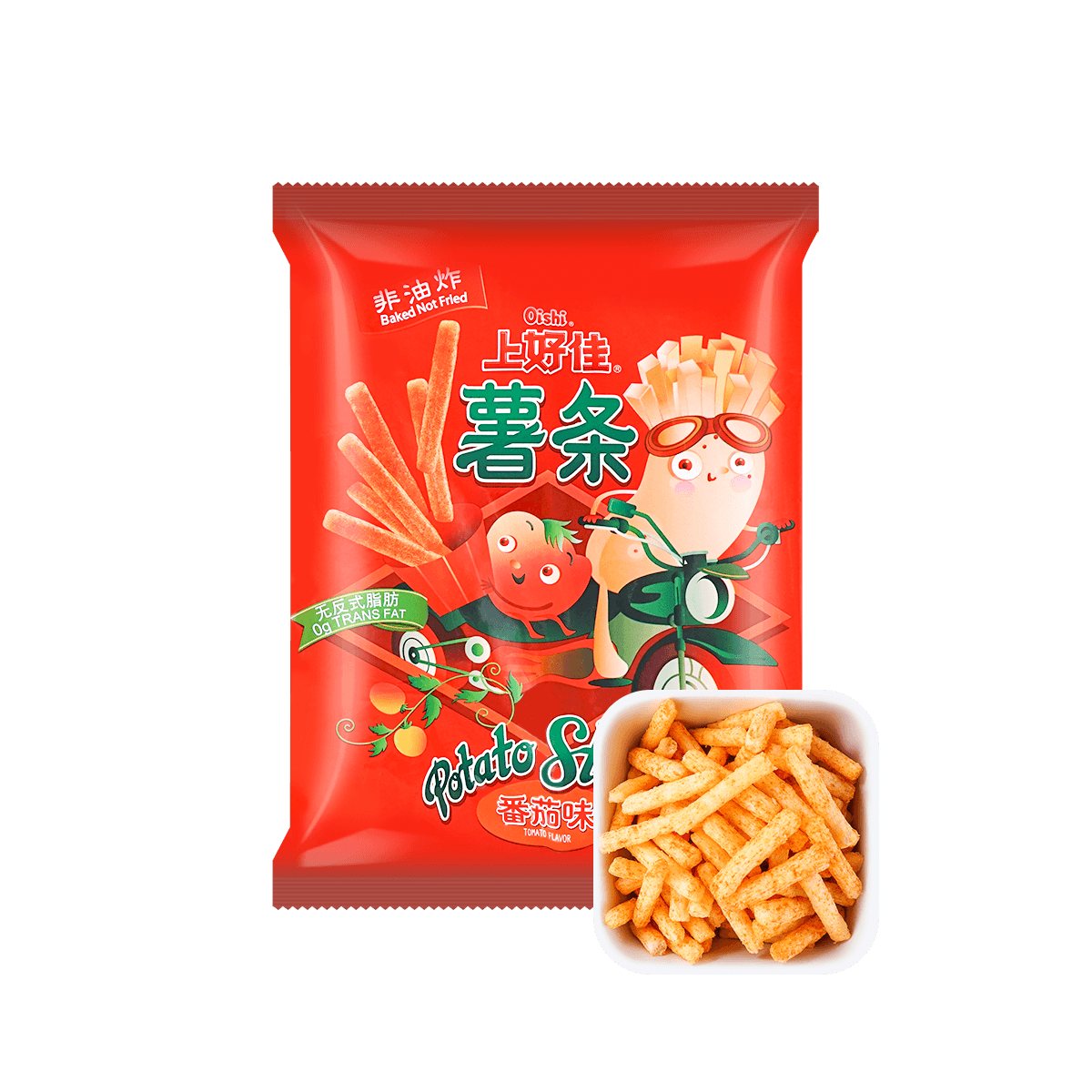 Tomato Sticks Ketchup Flavor 80g 0g Trans Fat