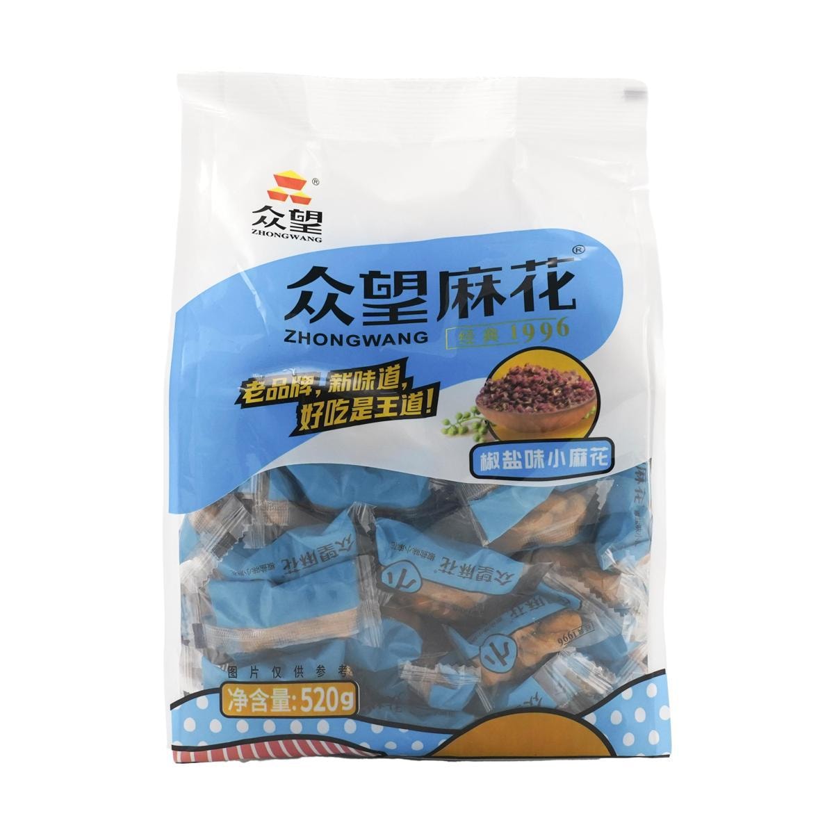 ZHONHGWANG Salt & Pepper Flavor a Crisp Dough Twist 512g