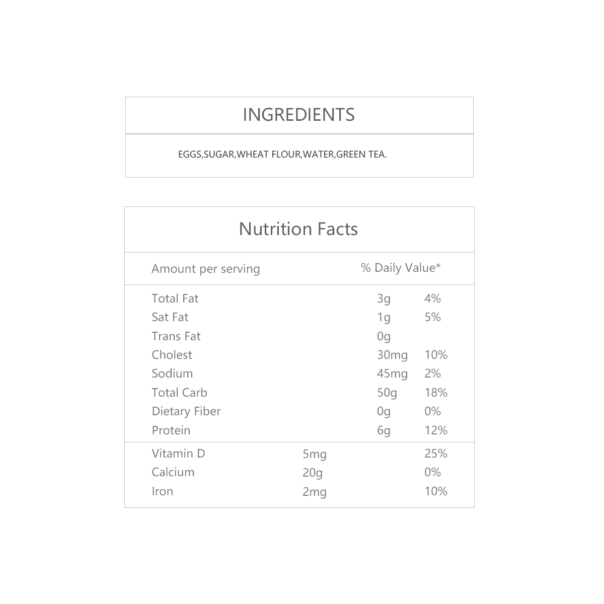 Japanese Matcha Castella - Baked Sponge Cake, 7 Slices, 9.87oz