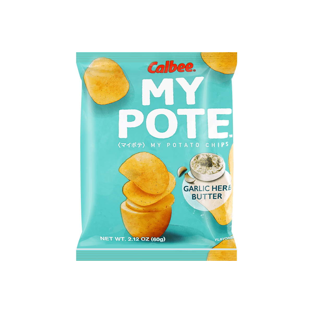 CALBEE MY POTE Himalayan Pink Salt Potato Chips, 2.12oz