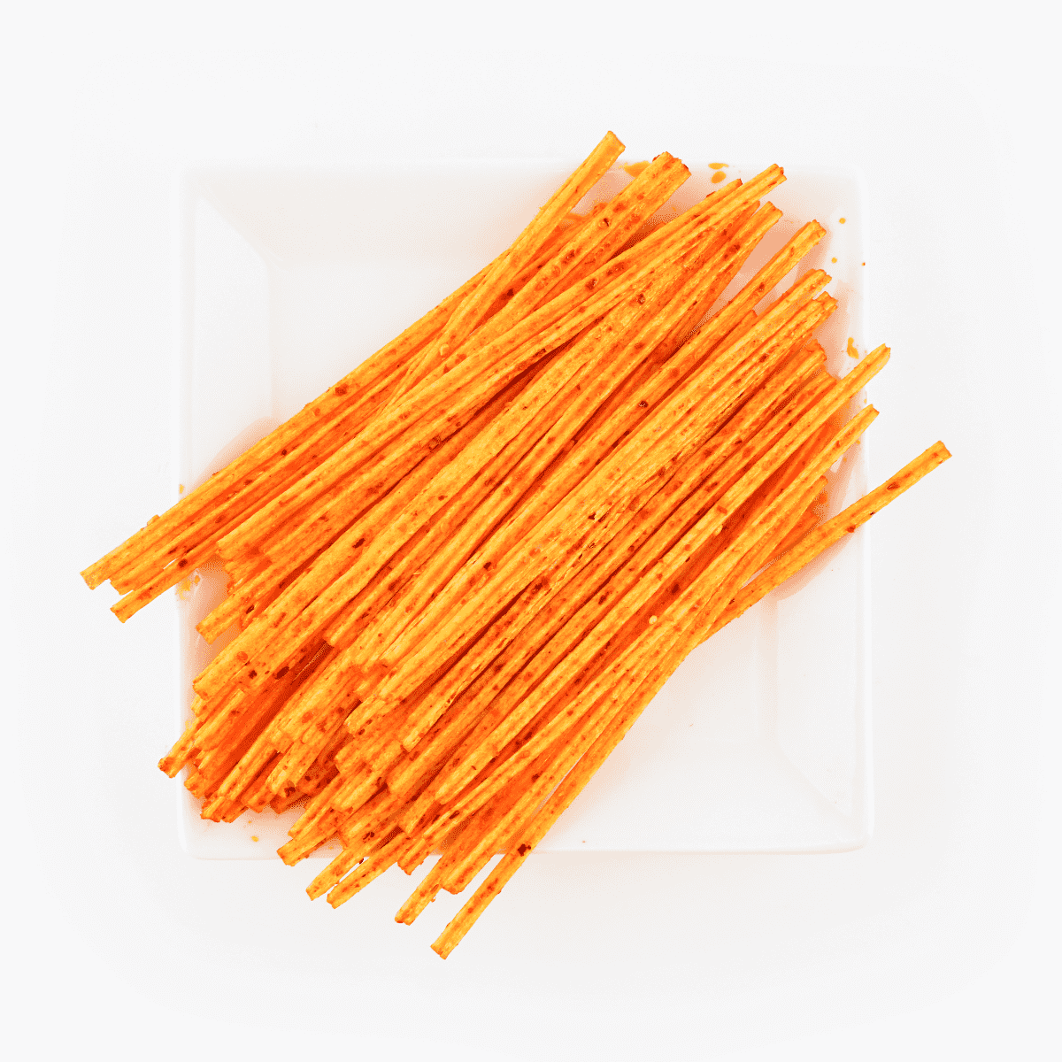 Spicy Latiao Snack, Spicy and Salty Seasoned Chewy Wheat Snack Strips, 2.04 oz*5