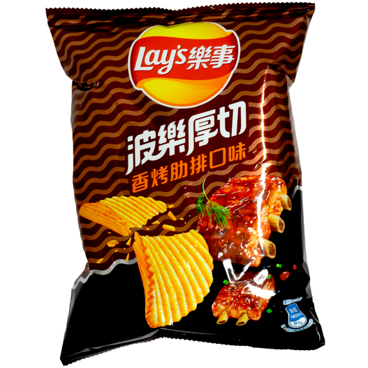 Lay's Potato Chips Thick Cut Barbecue Spare Ribs Flavor 59.5g (Taiwan)