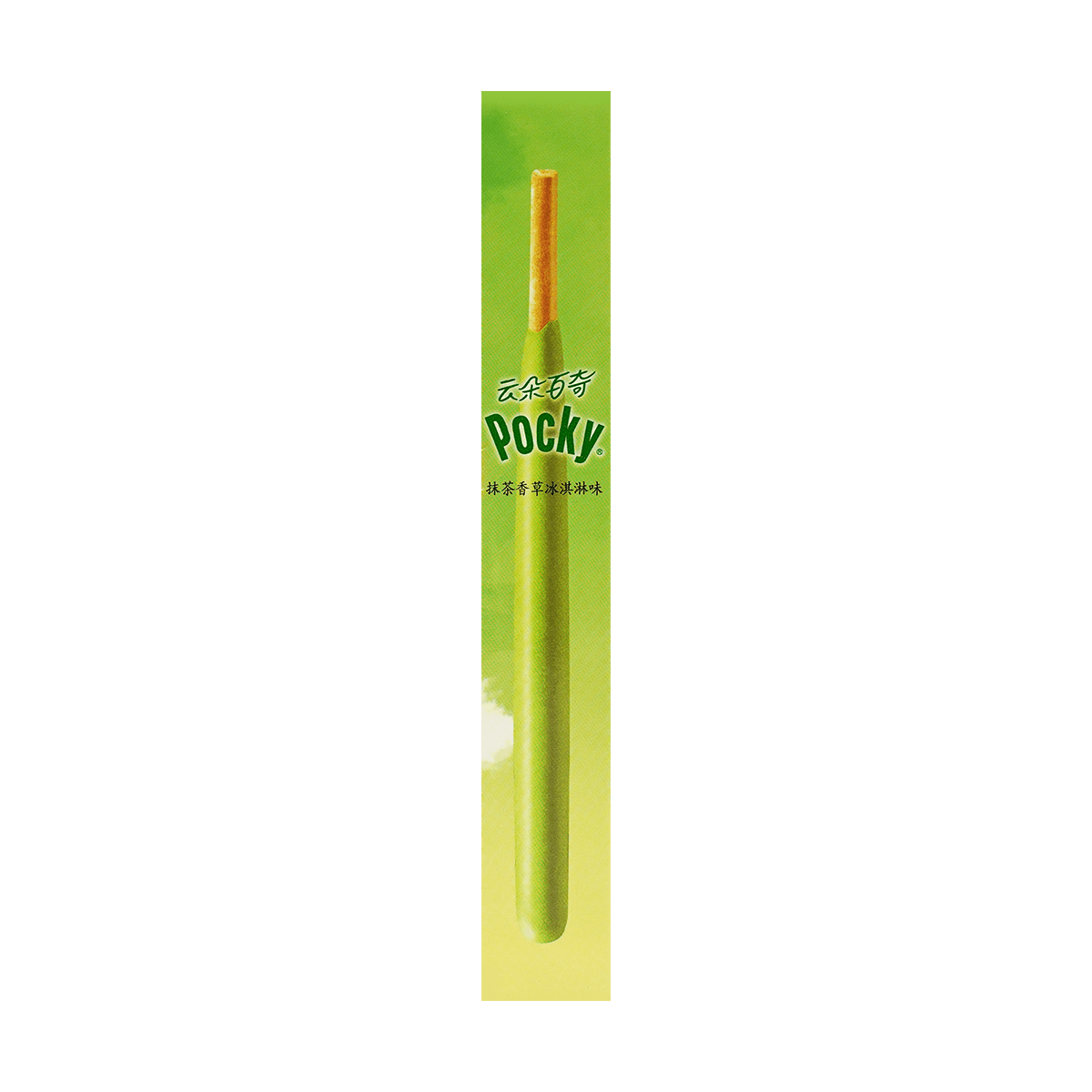 Japanese Matcha Vanilla Ice Cream Cloud Pocky Cookie Sticks, 1.69oz