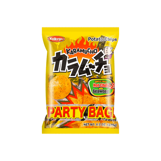 Koikeya Potato Chips Hot Chili Seaweed Flavor,6.2 oz