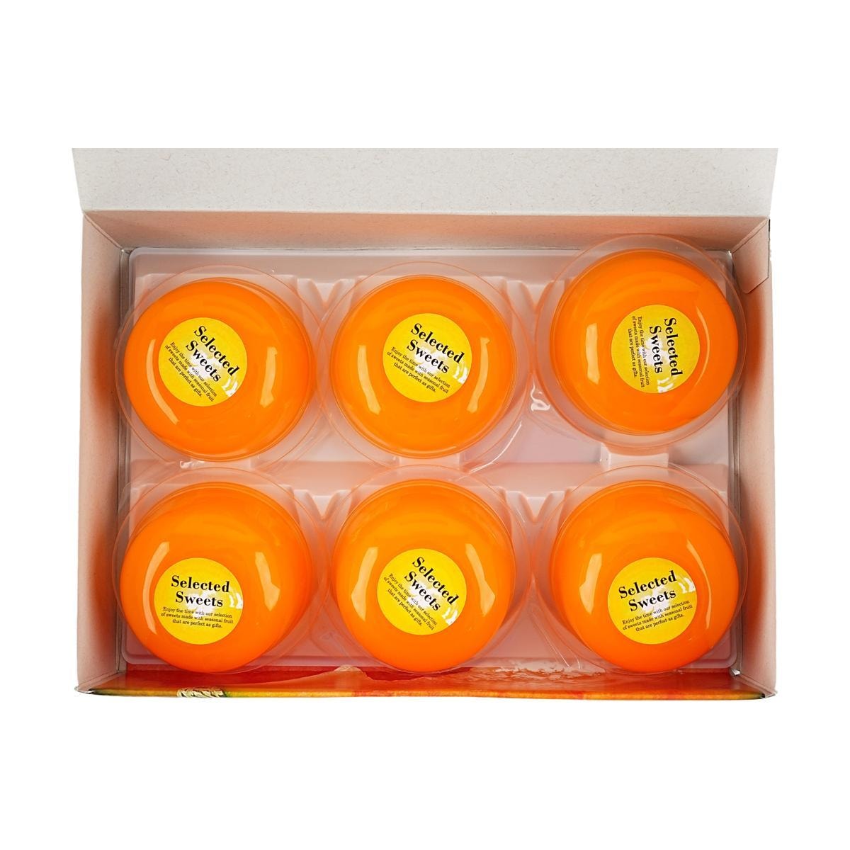 Hokkaido Melon Jelly,Low Calories 0 Fat,3.84 oz*6 Pieces
