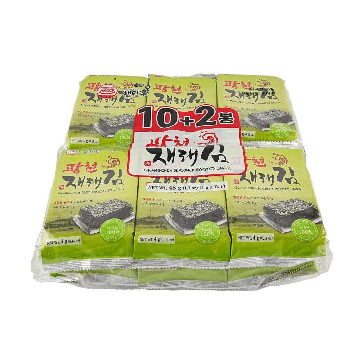 Gwangchen Seasoned Laver 0.14 oz*12