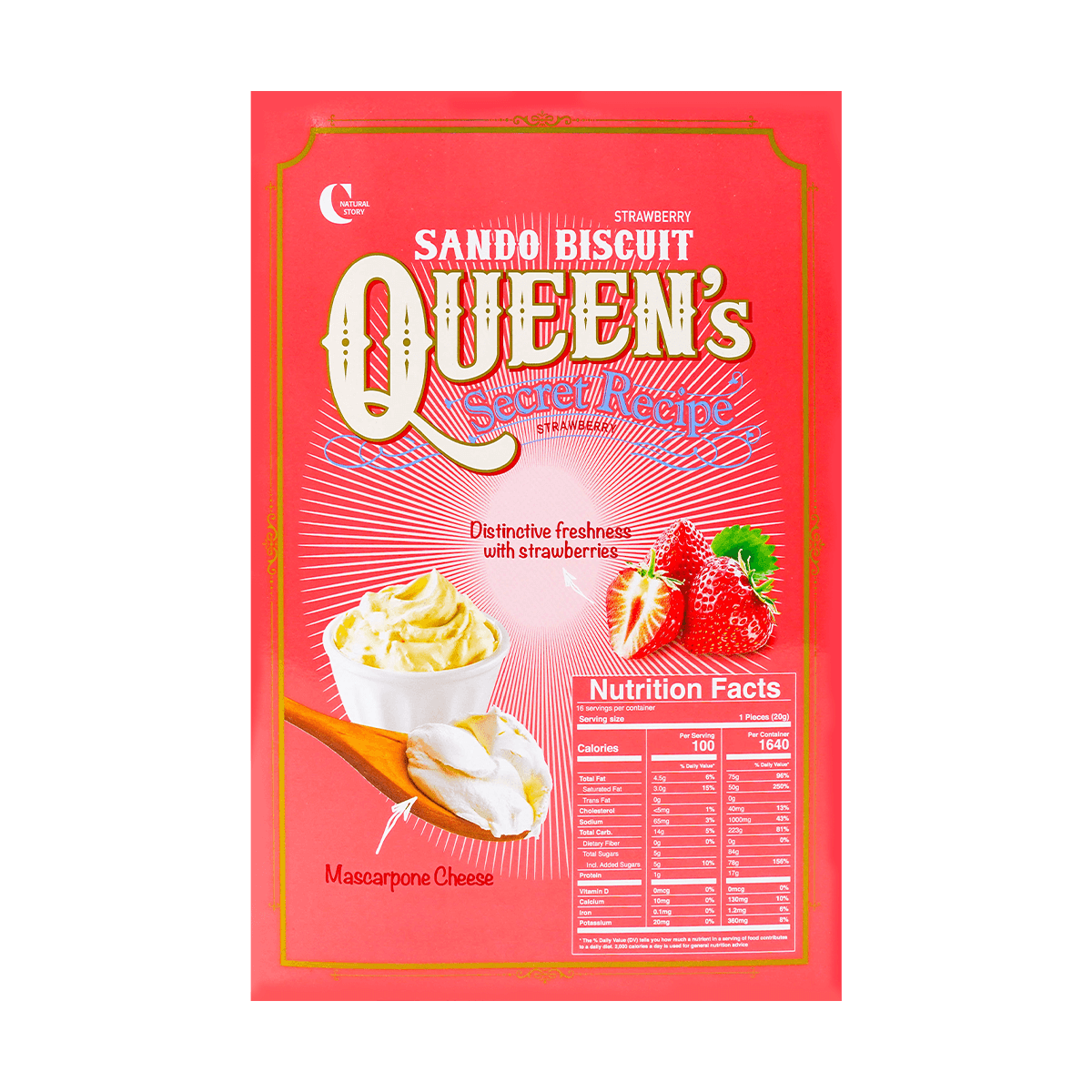 Sando Biscuit Strawberry Flavor Gift Pack 323g