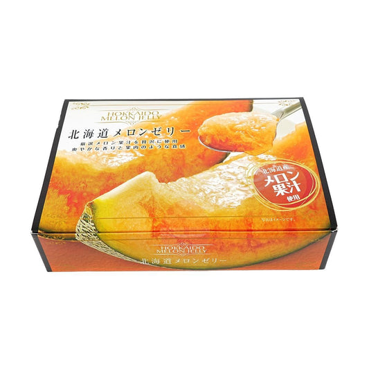 Hokkaido Melon Jelly,Low Calories 0 Fat,3.84 oz*6 Pieces