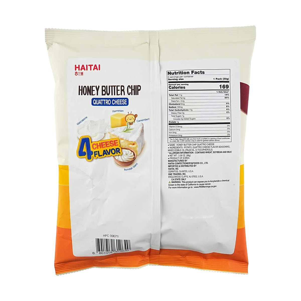 Honey Butter Chip Quatro Cheese Large,3.36 oz