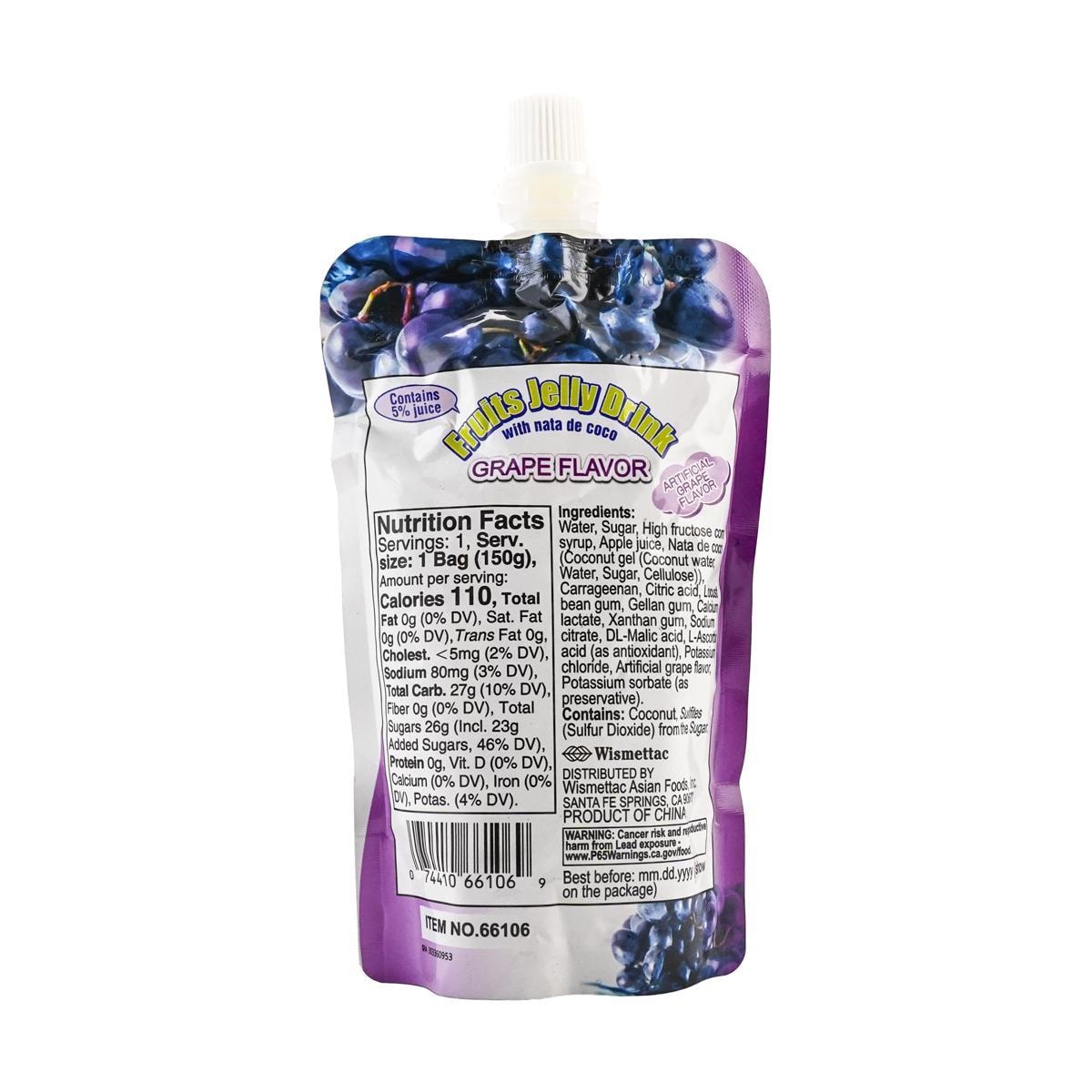 Fruits Jelly Drink Grape Flavor 150g