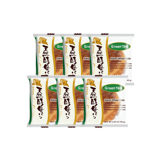 Green Tea Natural Yeast Bread - 6 Pieces, 2.82oz