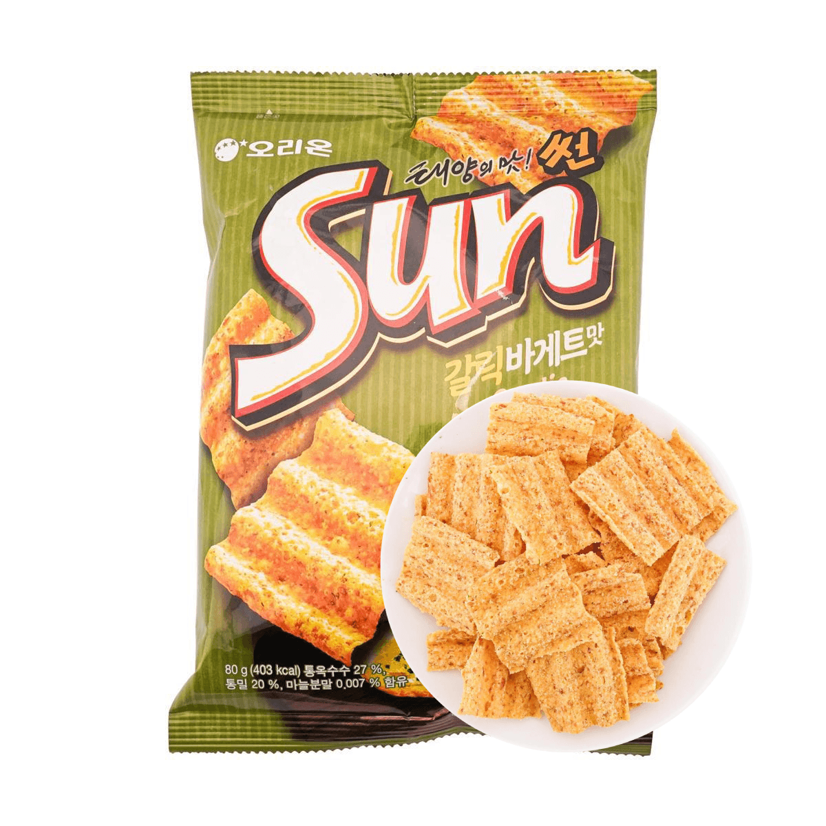 Sun Potato Chips  Garlic Flavored Bread 2.82 oz