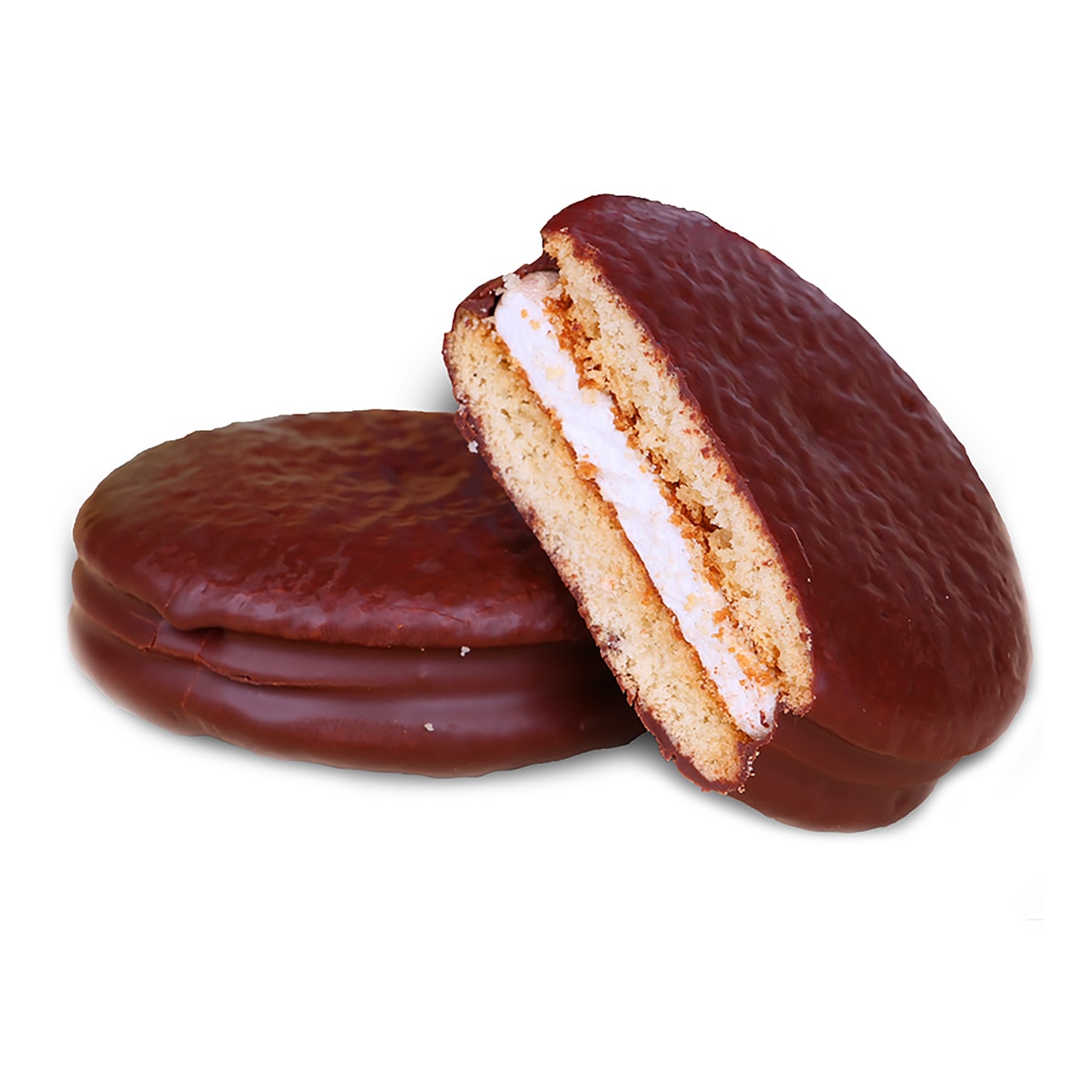 Choco Pie with Fluffy Marshmallow Filling - Korean Dessert, 12 Pieces, 16.5oz