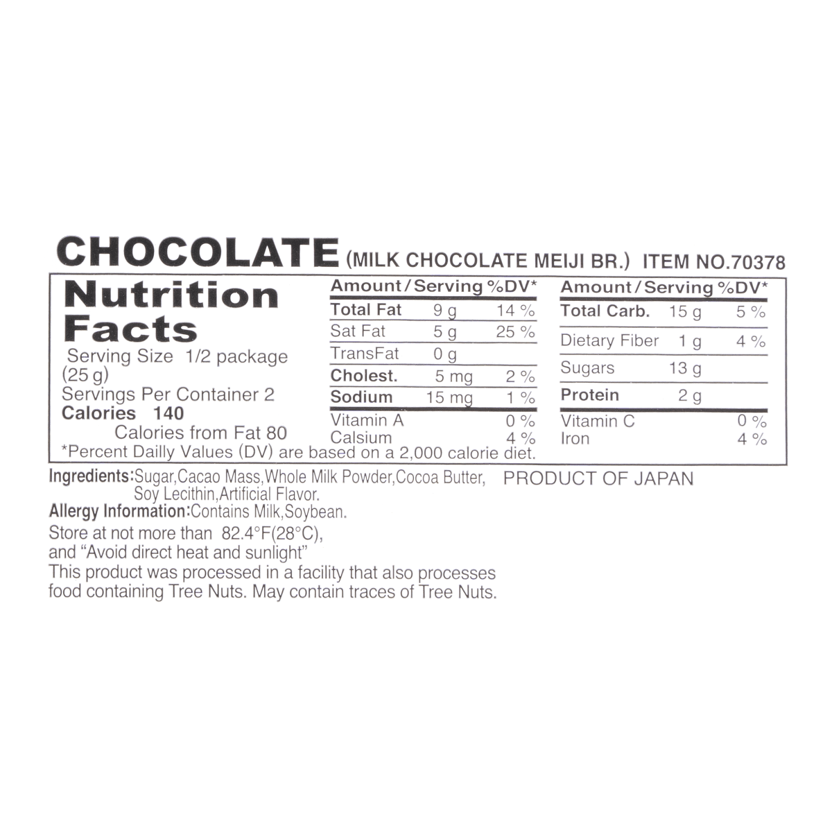 Milk Chocolate 50g