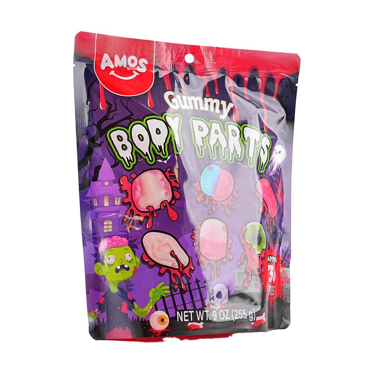 Jelly Gummy Candy Body Parts,Spooky Candy for Trick-or-Treat,9 oz