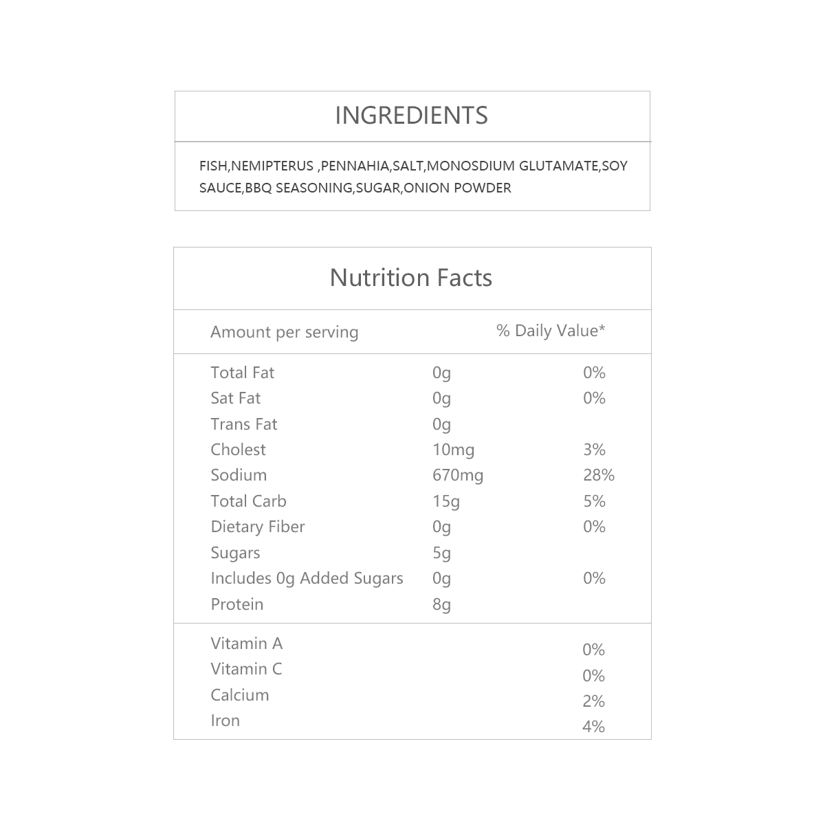 Fishsnack BBQ Flavor Think 56g