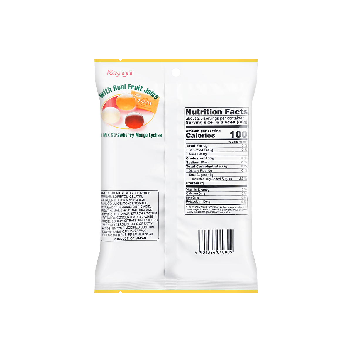 Fruit  Jelly Gummy Candy Assortment 102g