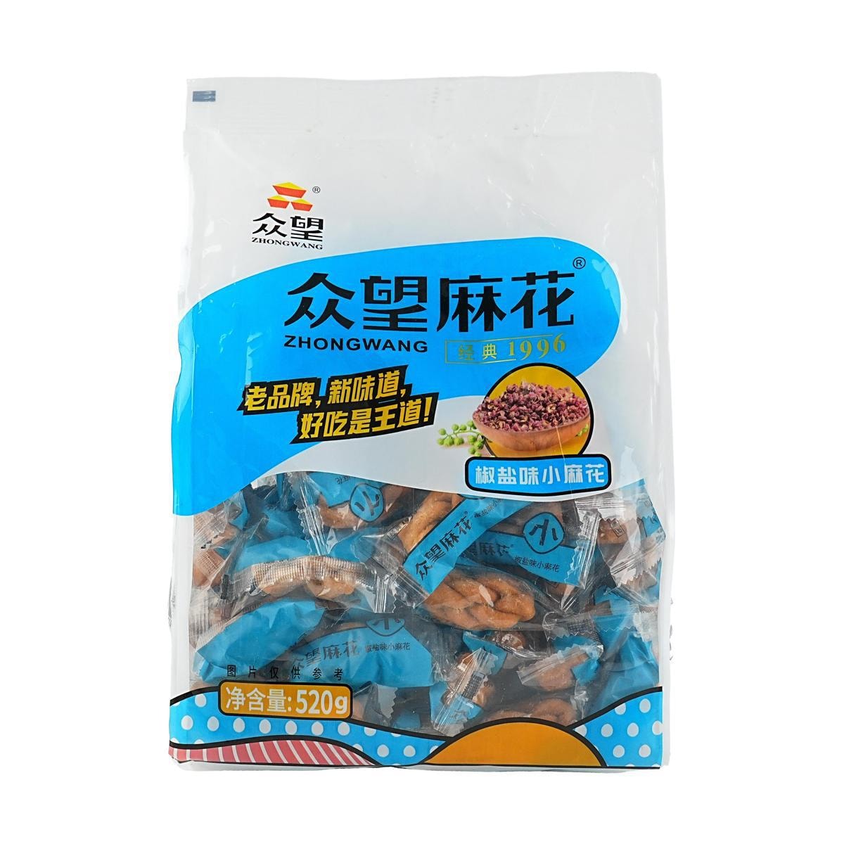 ZHONHGWANG Salt & Pepper Flavor a Crisp Dough Twist 512g