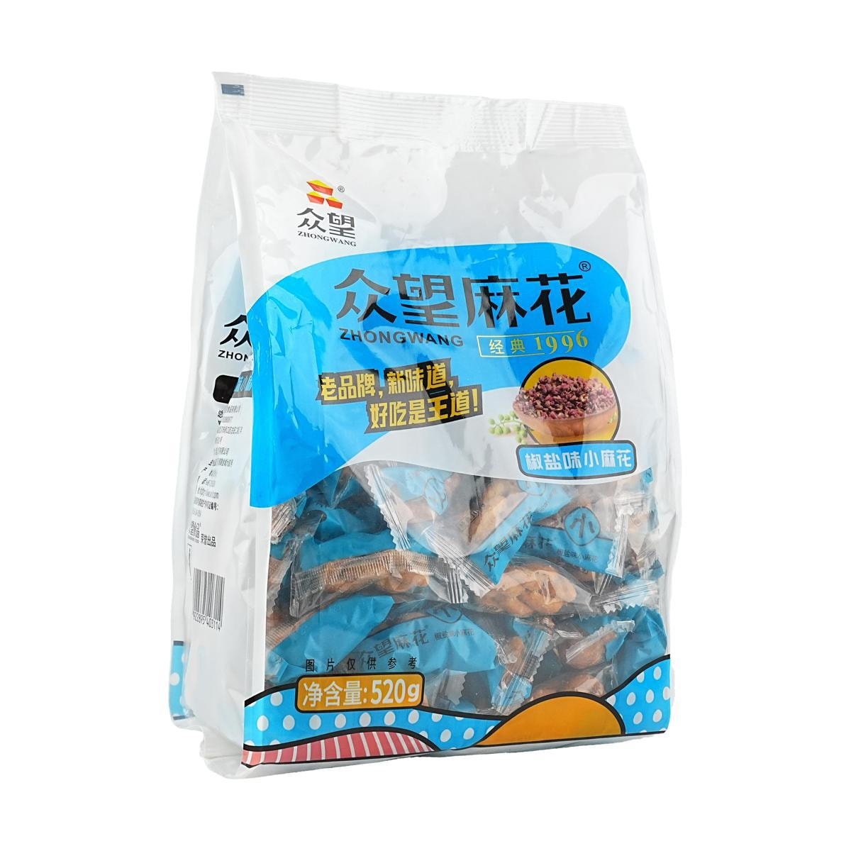 ZHONHGWANG Salt & Pepper Flavor a Crisp Dough Twist 512g