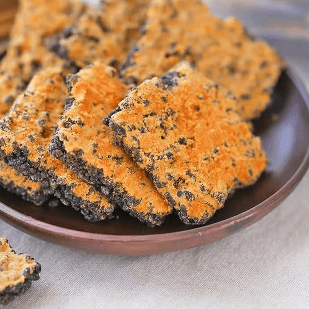 Crispy Brown Rice Crackers - Crab Roe Flavor, 17.63oz