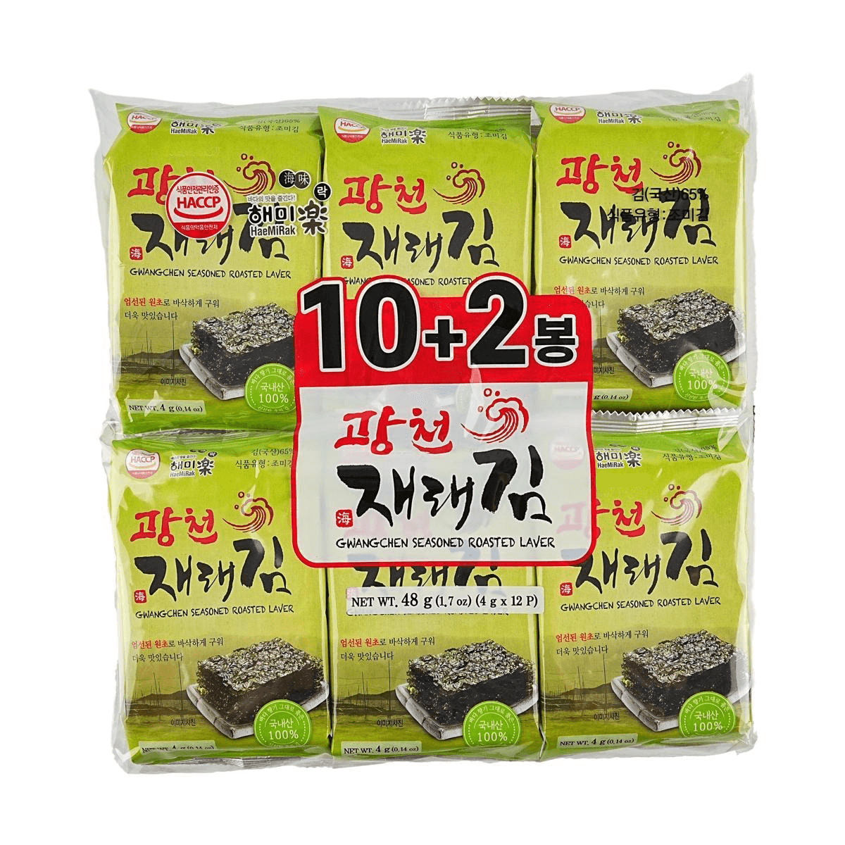 Gwangchen Seasoned Laver 0.14 oz*12