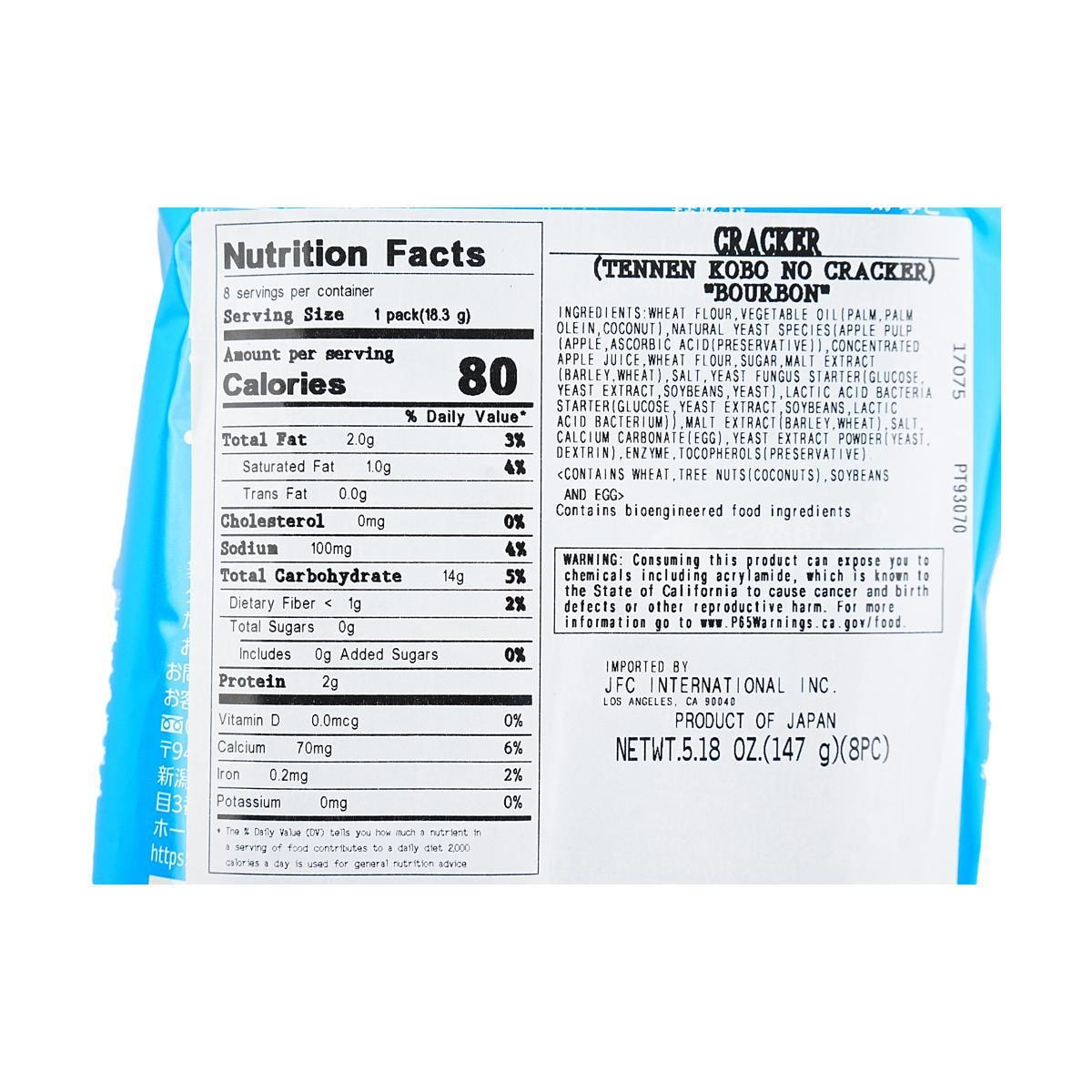 Natural Yeast Crackers - Original Flavor, 5.19oz