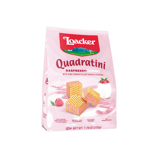 Raspberry Yogurt Quadratini Bite-Sized Wafer Cookies, 7.76oz