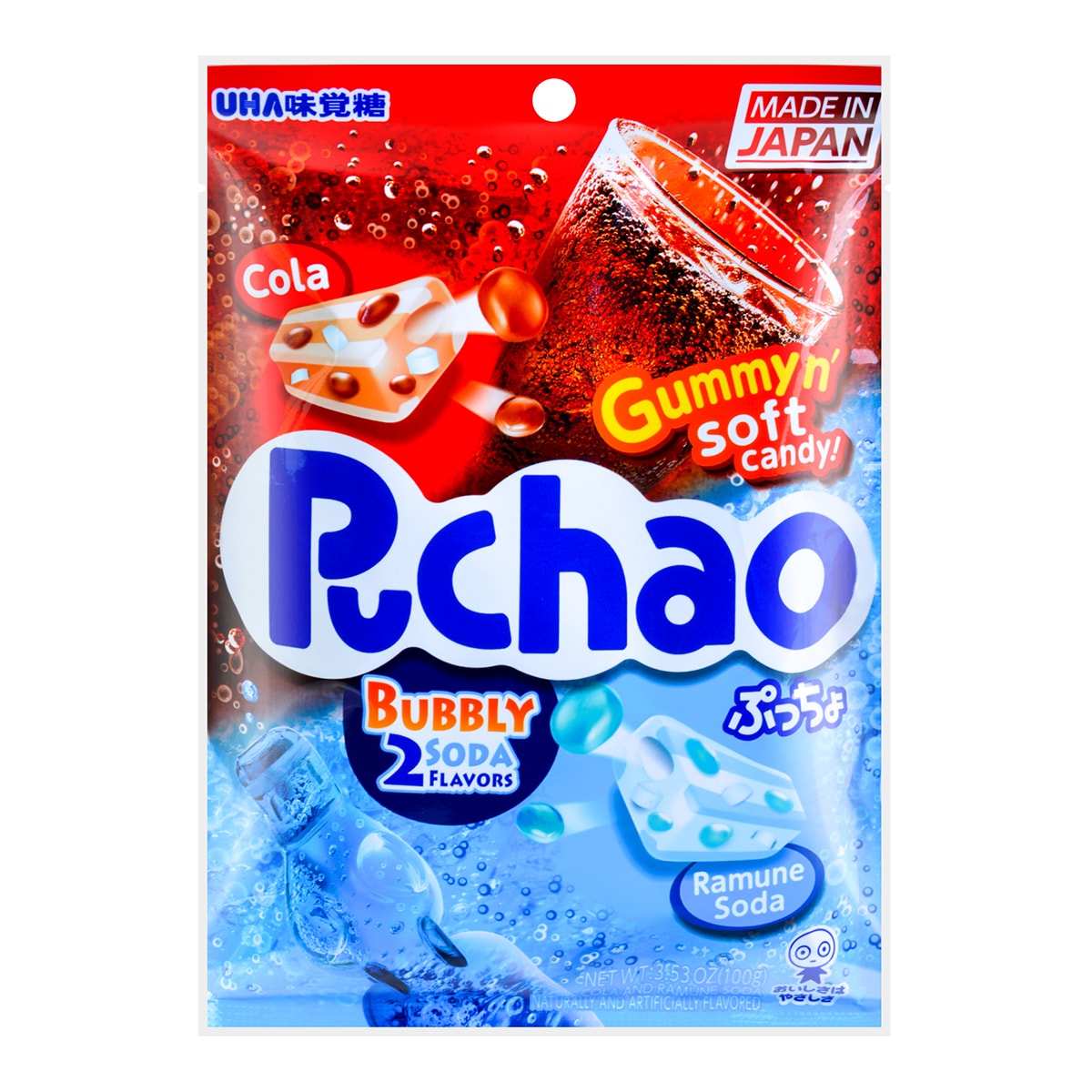 Mikakuto Puchao Fruit Soda Jelly Gummy Candy3.53 oz