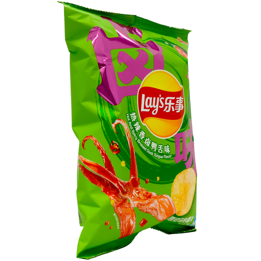 LAY'S Potato Chips Hot Spicy Braised Duck Tongue Flavor 70g (China)