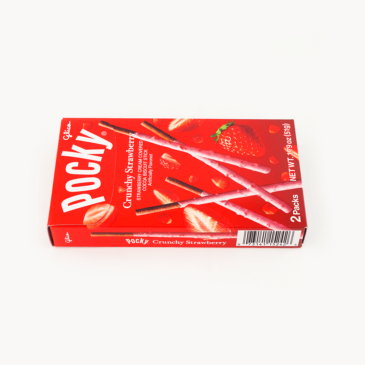 Crunchy Strawberry Pocky Cookie Sticks, 1.79oz