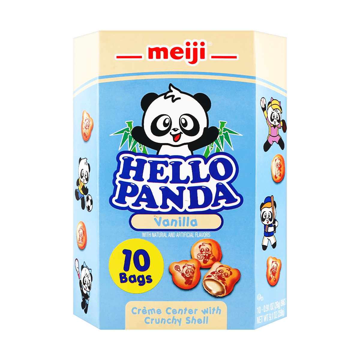 Hello Panda Biscuit with Milk Vanilla Filling 258g