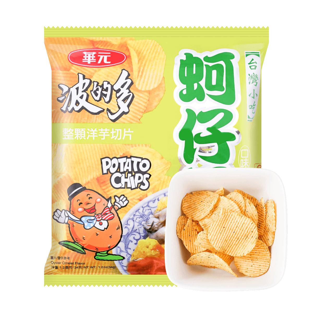Potato Chips Oyster Omelet Flavor 34g