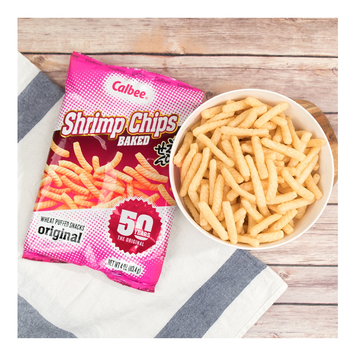 CALBEE Shrimp Chips Original, 4oz