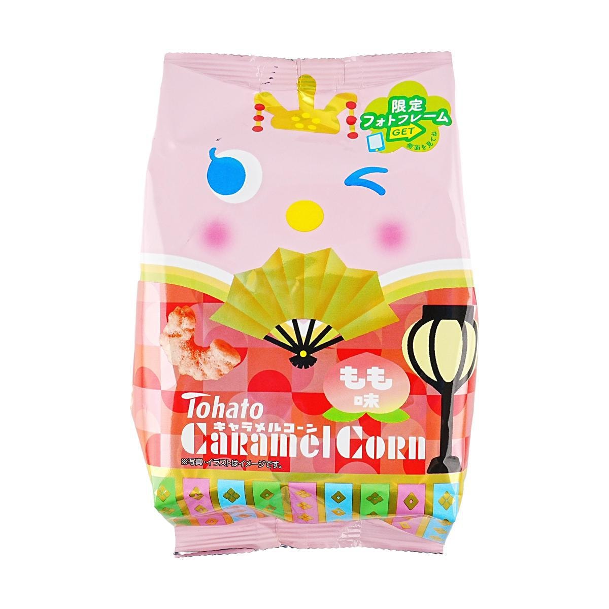 Tohato Caramel Corn (Girls' Day Edition) Peach Flavor,2.29 oz