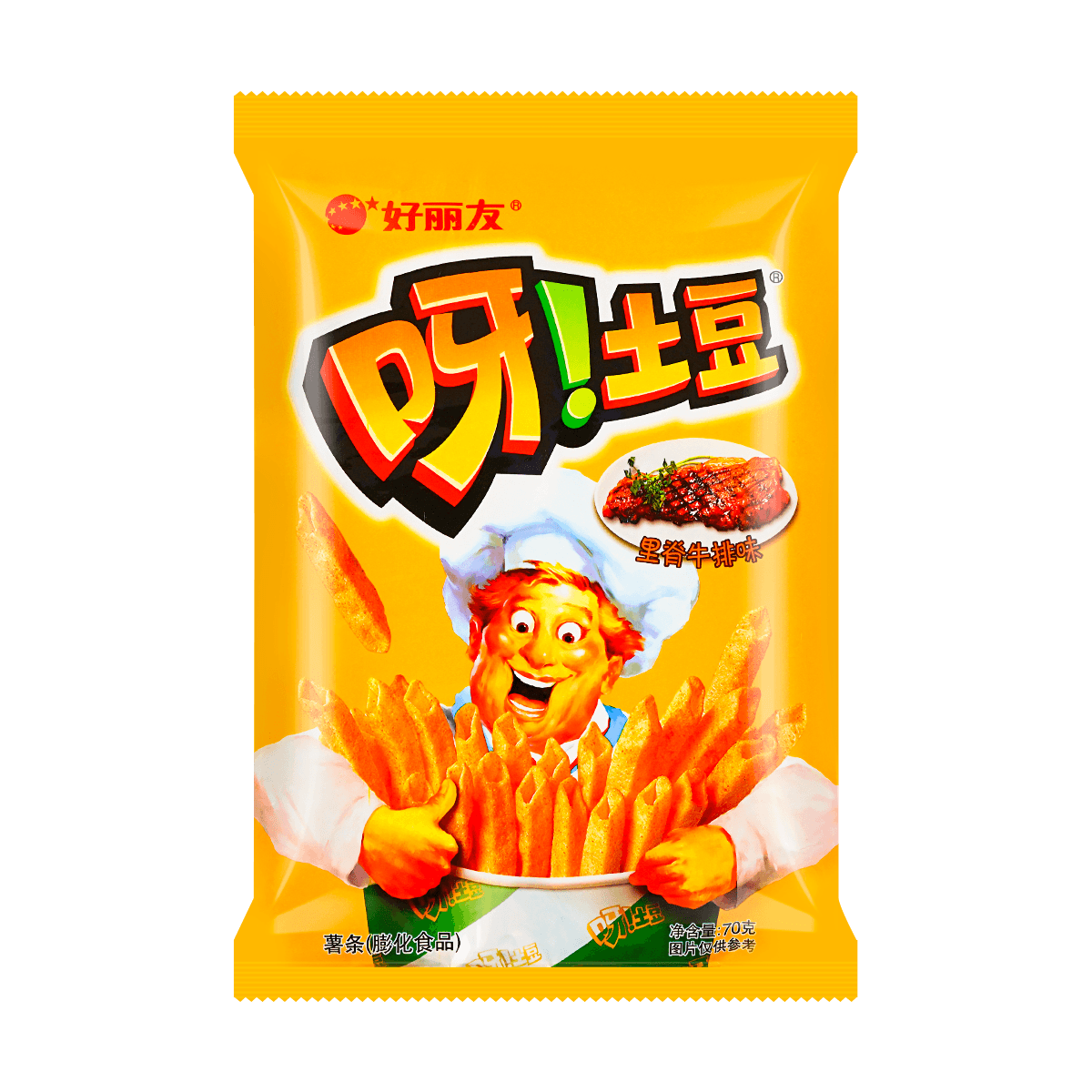 Potato French Fries BBQ Steak Flavor 70g