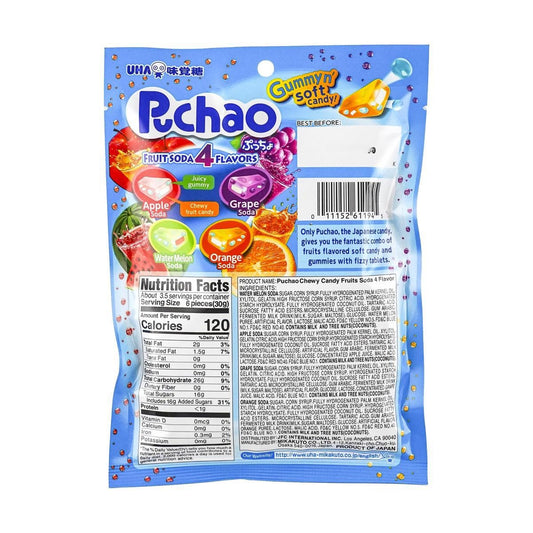 Mikakuto Puchao Fruit Soda Jelly Gummy Candy3.53 oz