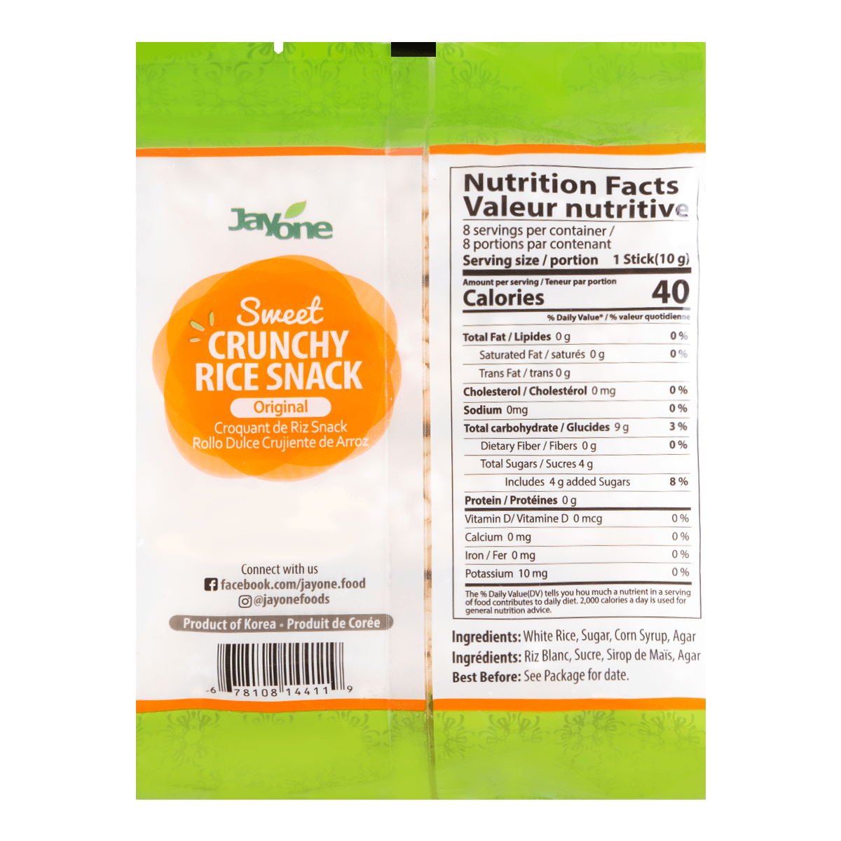 Crunchy Rice Snack original 80g